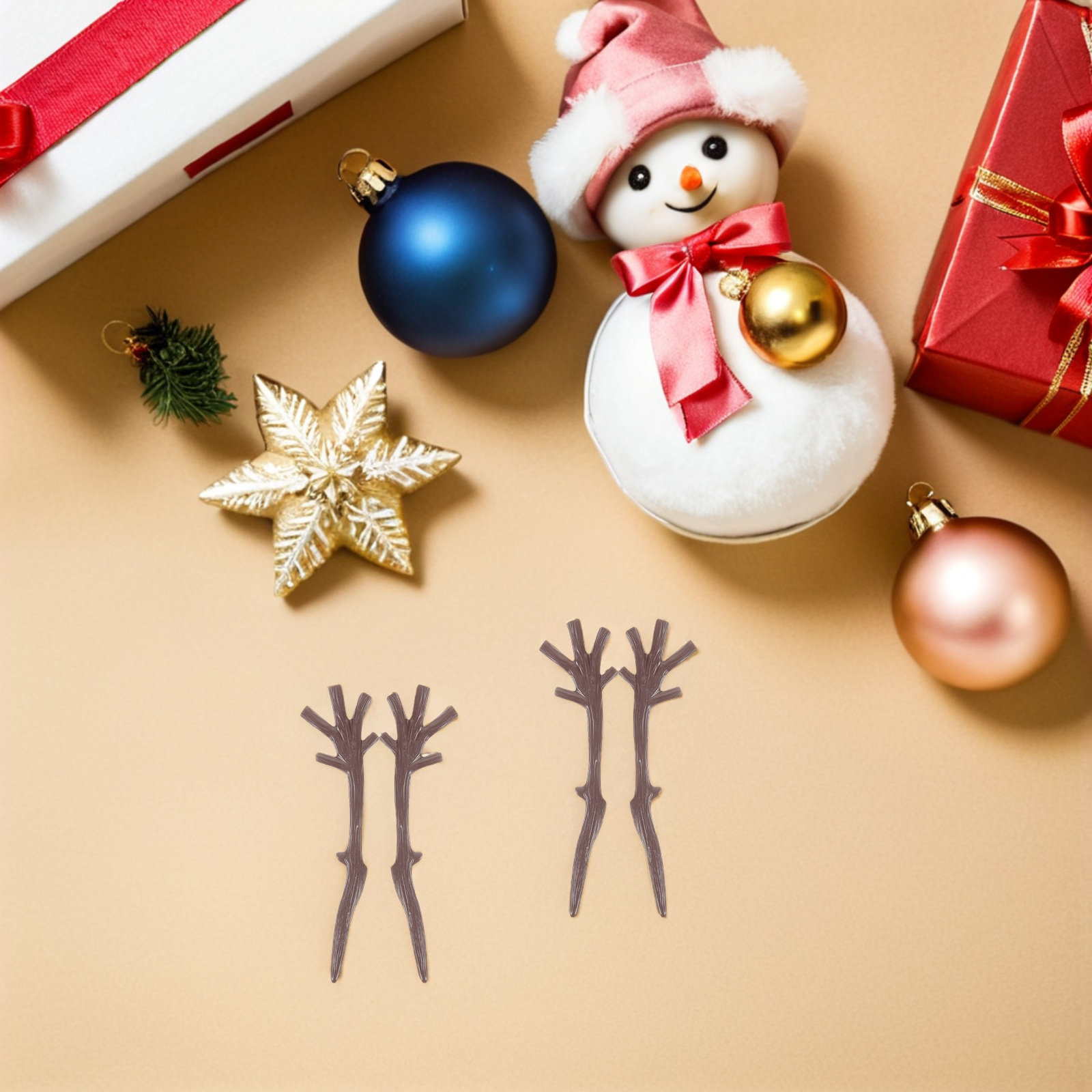Christmas Tree Artificial - 200Pcs Christmas Decoration Artificial Antler Dried