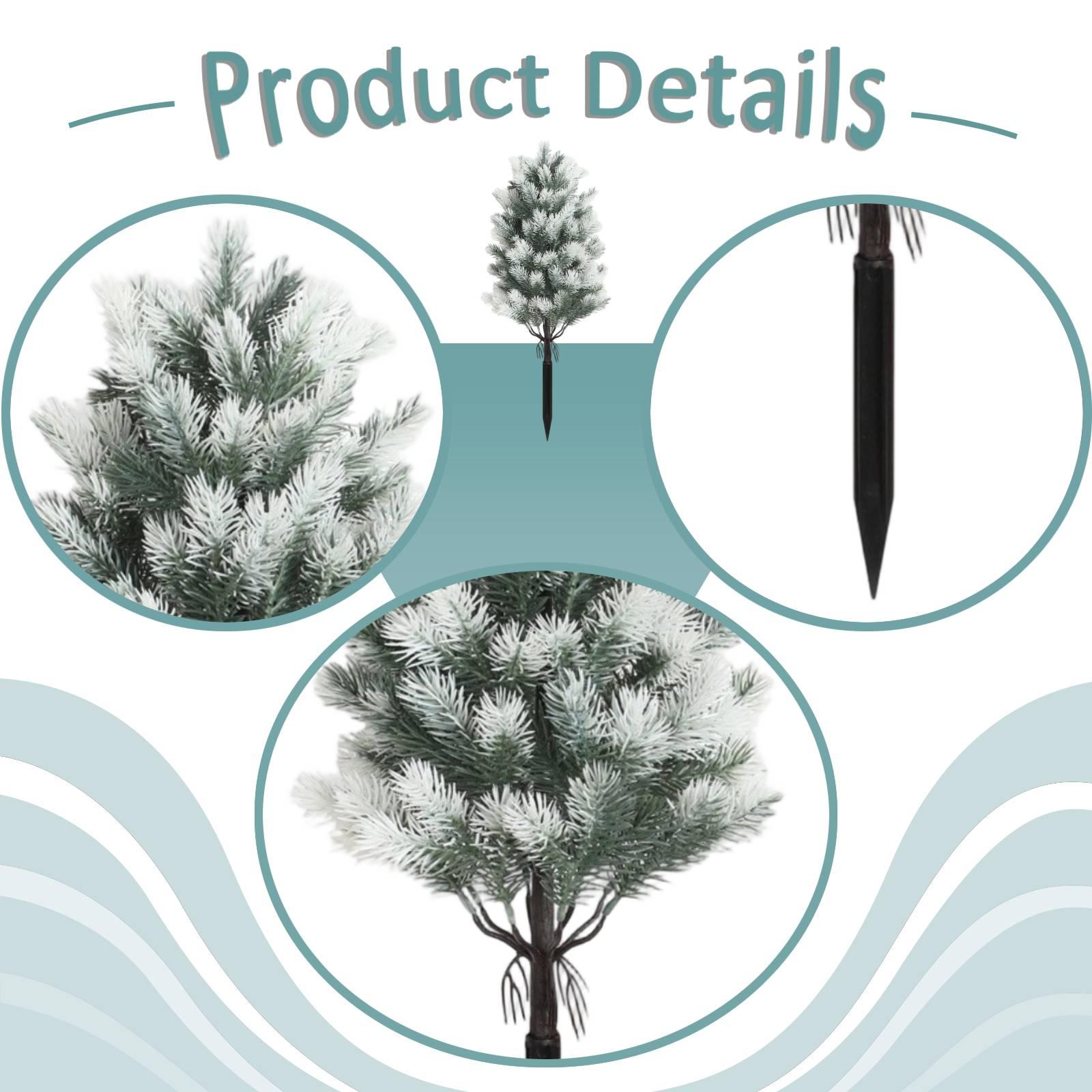Christmas Tree Artificial - Garden Artificial Tree with Ground Stake