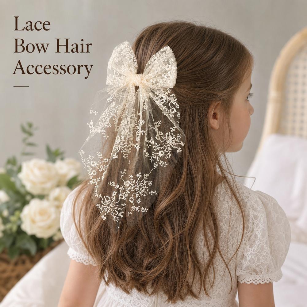 Ribbon Bow Gift - Kawaii Lace Bow Ribbon Hair Clip
