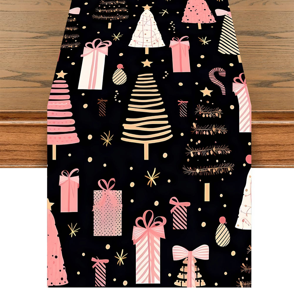 Christmas Table Runner Pink Xm - Christmas Table Runner 评论和价格