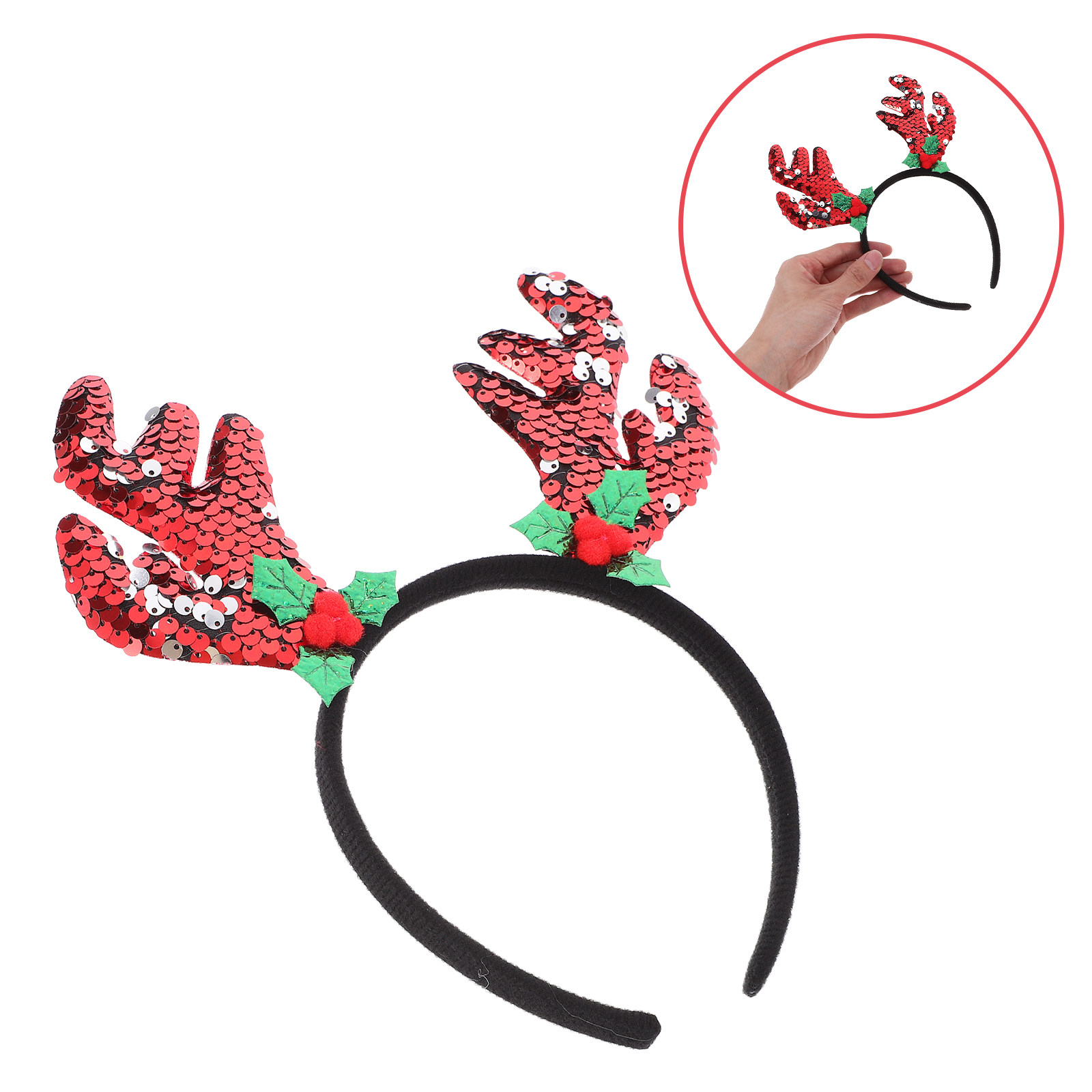 Reindeer Antler Headband Xmas  - Reindeer Antlers Headband 评论和价格
