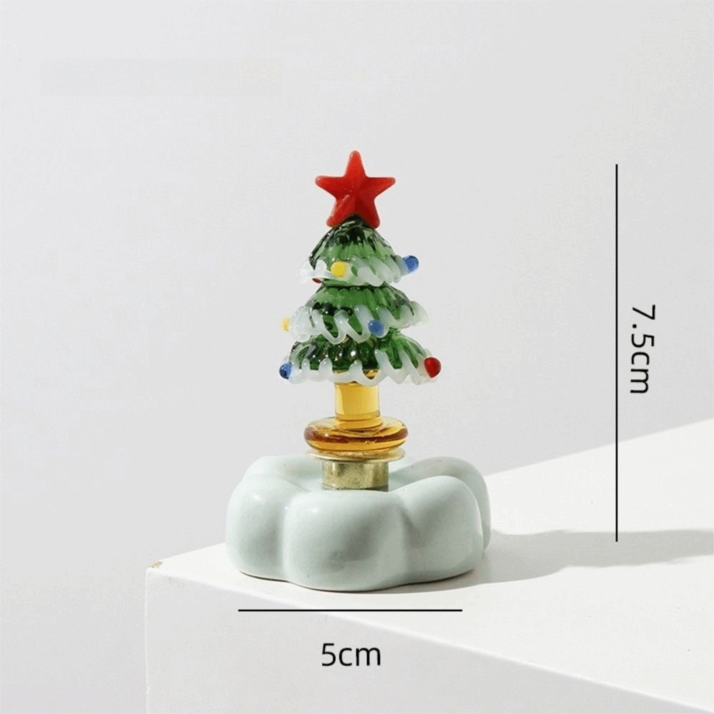 Solid Glass Glass Christmas Tr - Star Tree Topper 评论和价格