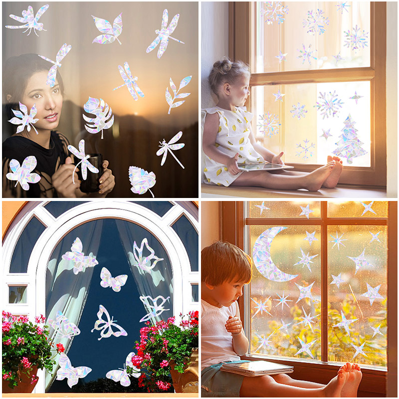 1set Christmas Snowflake Elk W - Snowflake Window Decal 评论和价格