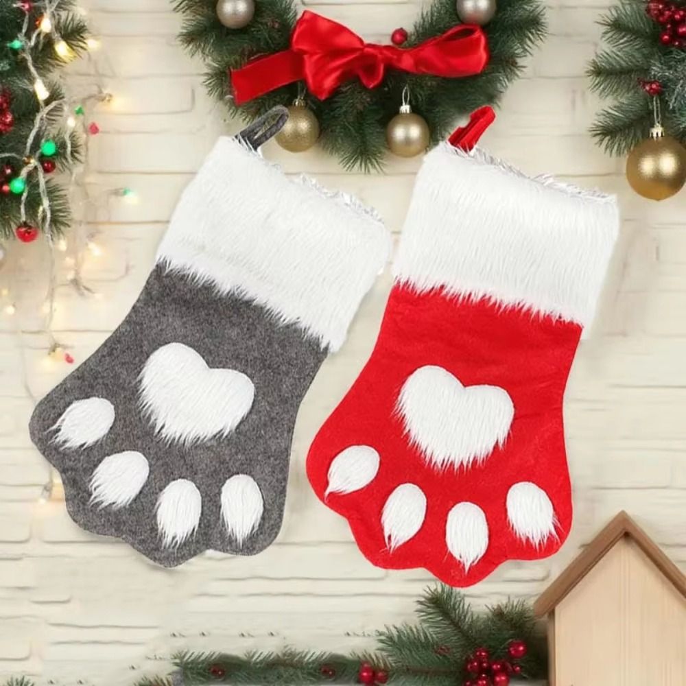1/3/5/10PCS Cute Large Capacit - Christmas Stocking Hanging 评论和价格