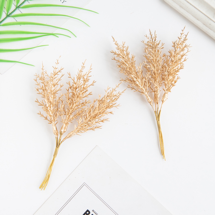 6Pcs Artificial Plants Autumn  - Christmas Tree Artificial 评论和价格