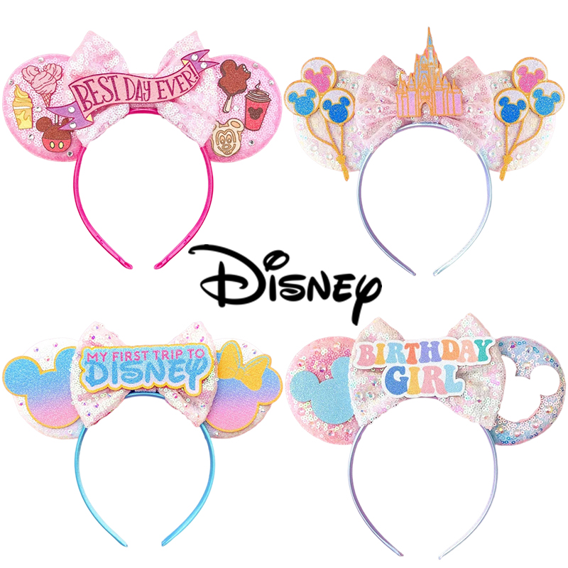 Disney Birthday Girls Mickey M - Ribbon Bow Gift 评论和价格