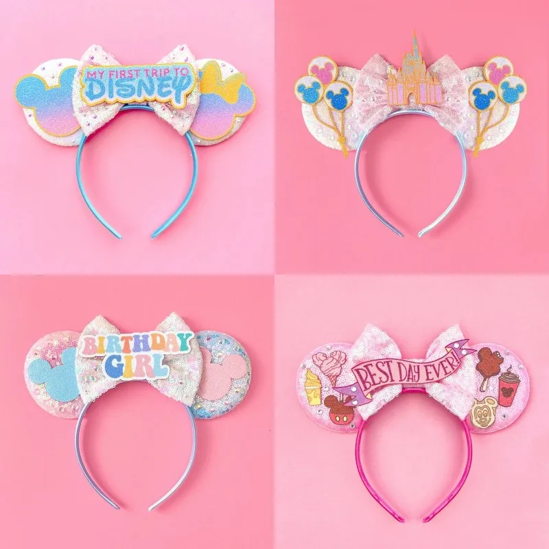 Disney Birthday Girls Mickey M - Ribbon Bow Gift 评论和价格