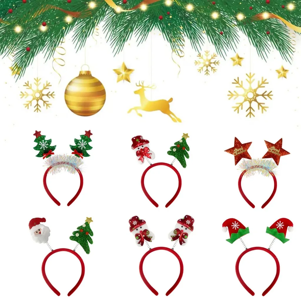 10pcs Christmas Hairband Party - Reindeer Antlers Headband 评论和价格