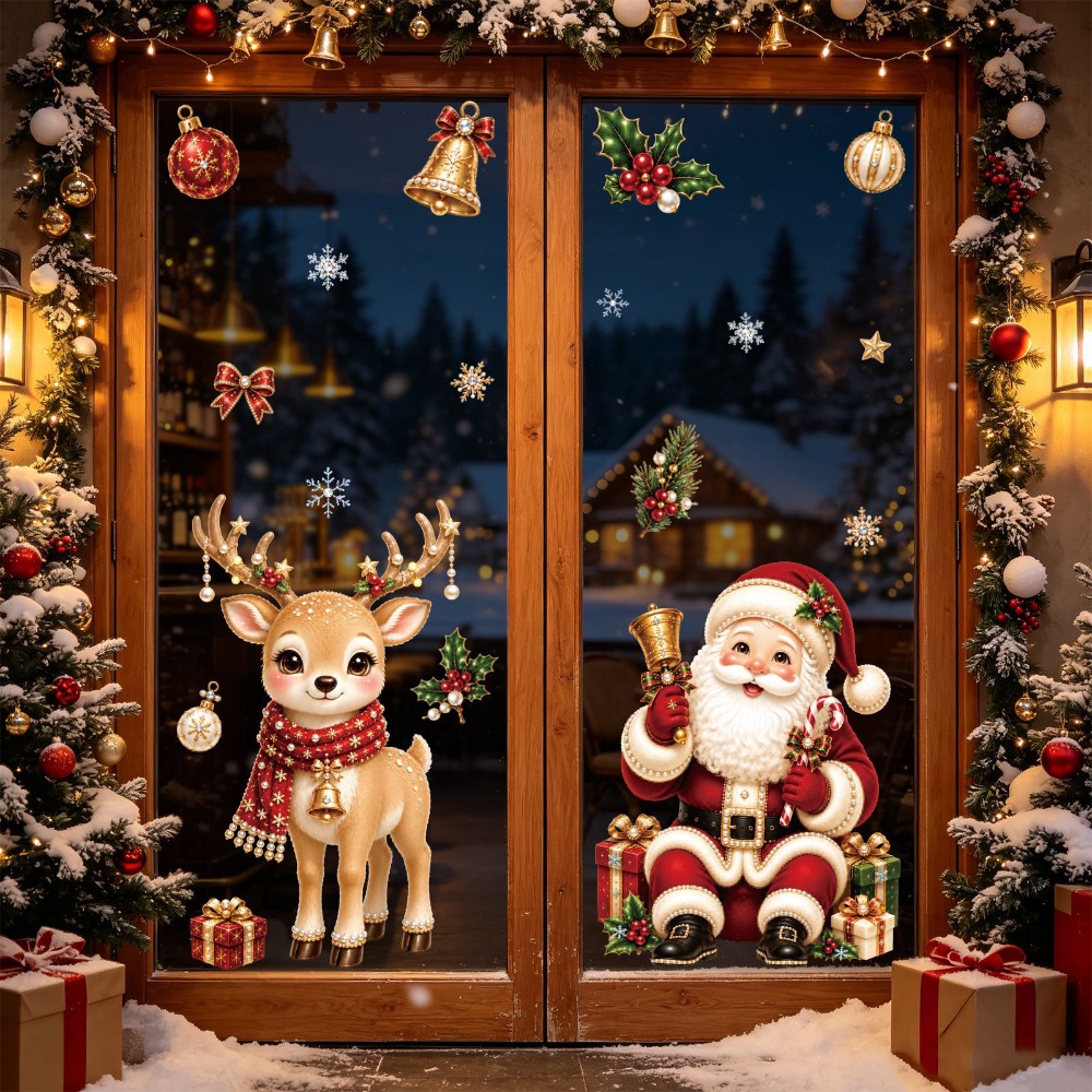 Christmas 2027 New Window Stic - Snowflake Window Decal 评论和价格