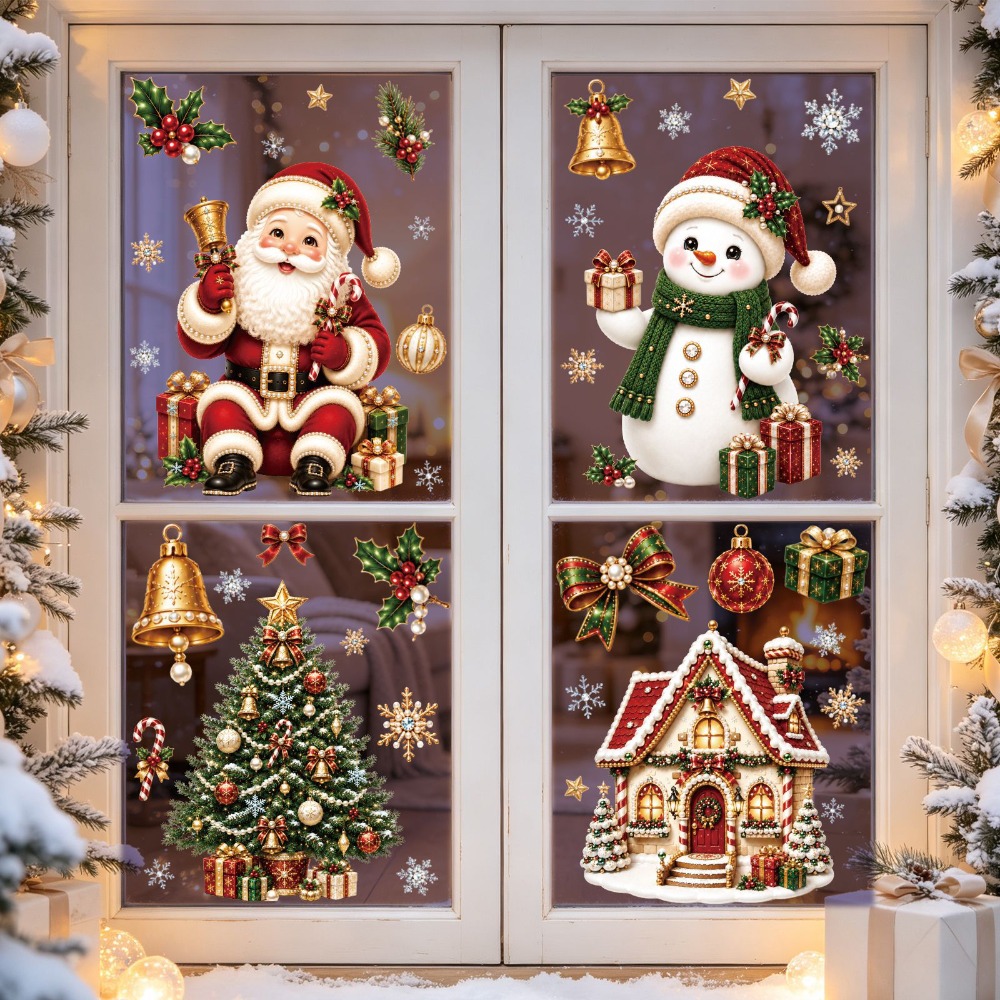 Christmas 2027 New Window Stic - Snowflake Window Decal 评论和价格