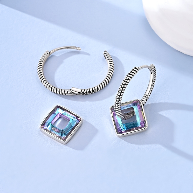 925 Sterling Silver Earrings S - Ribbon Bow Gift 评论和价格
