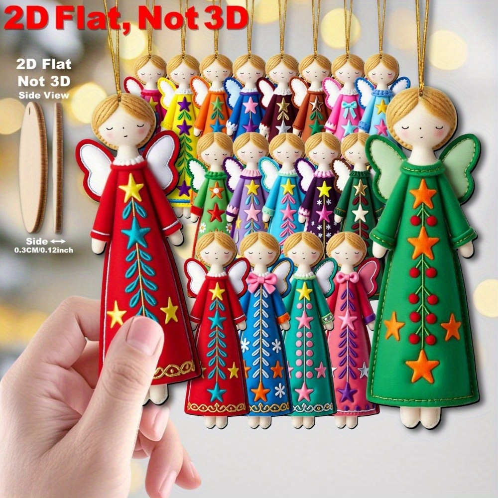 16Pcs Colorful Angel Decoratio - Star Tree Topper 评论和价格