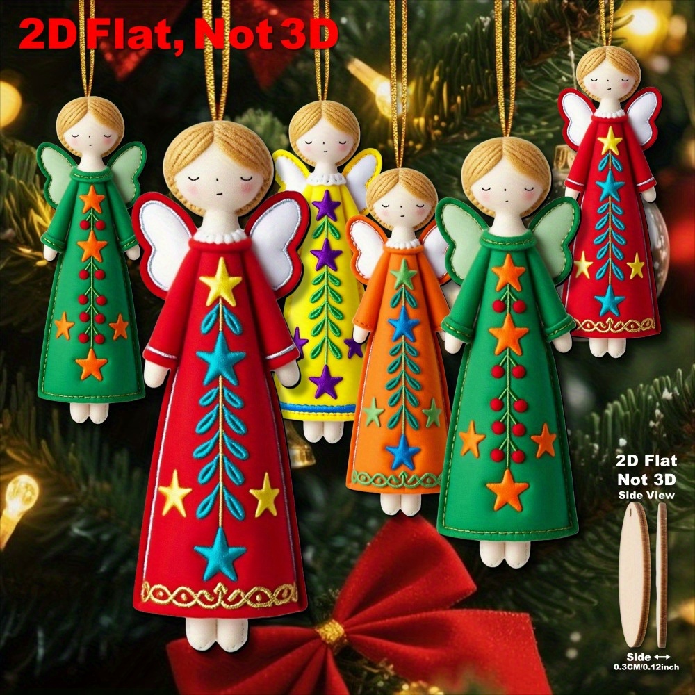 16Pcs Colorful Angel Decoratio - Star Tree Topper 评论和价格