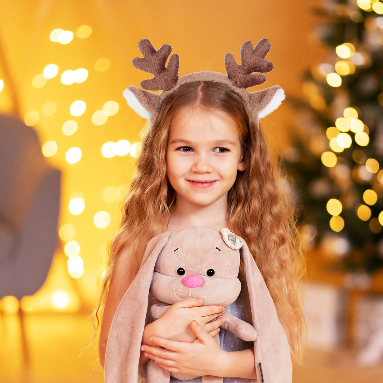 Xmas Headband Reindeer Antlers - Reindeer Antlers Headband 评论和价格