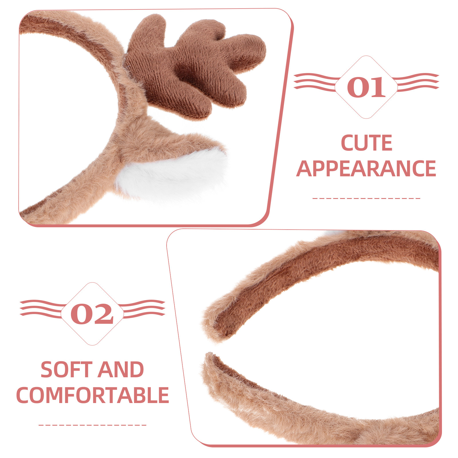 Xmas Headband Reindeer Antlers - Reindeer Antlers Headband 评论和价格