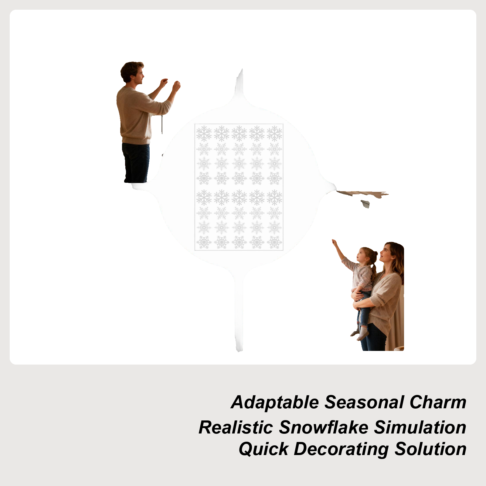 Snowflake Window Clings Christ - Snowflake Window Decal 评论和价格